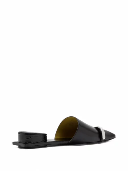 Papuci tip mules Tory Burch din piele negru
