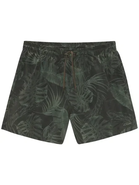 S.Oliver Șorturi de baie oliv / închis verde