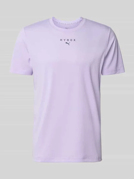 T-shirt sportowy o kroju regular fit z nadruk z logo model M PUMA X HYROX' Puma Performance