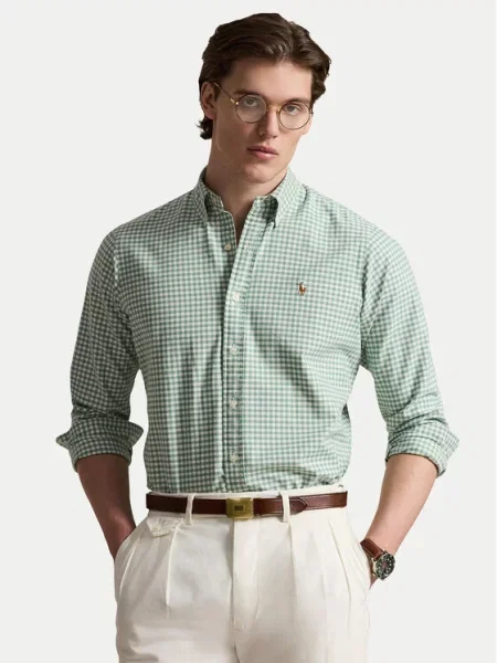 Polo Ralph Lauren Ing Világoszöld Custom Fit
