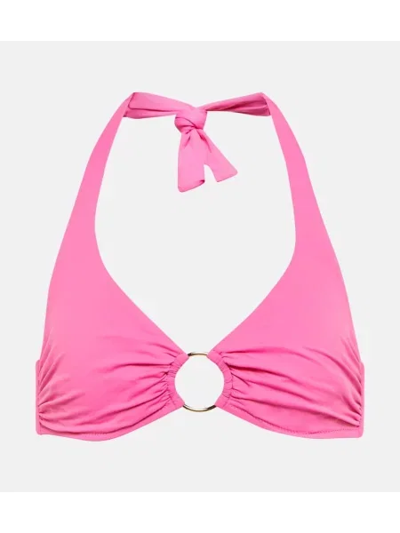 Bikini Melissa Odabash cu gât halter roz