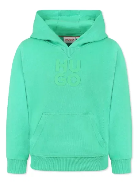 Bluza z kapturem dziecięca Hugo zielona