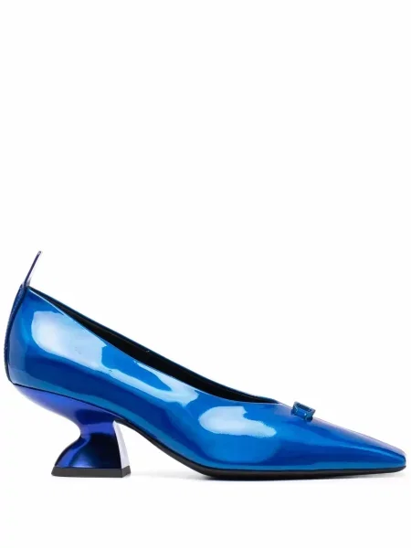 Pantofi cu toc Ferragamo din piele albastru