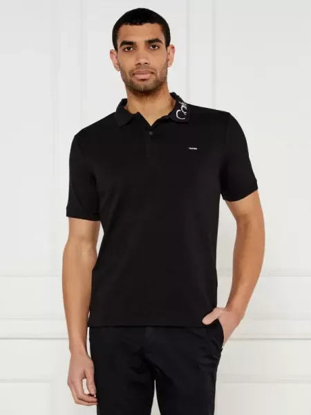 Calvin Klein Polo | stretch pique negru