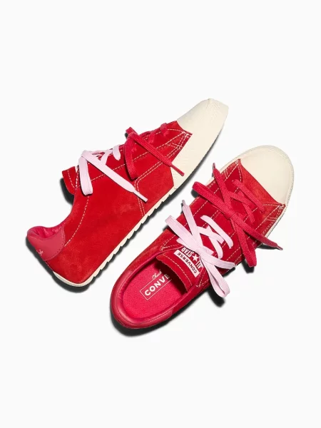 Converse velúr teniszcipő Chuck Taylor Lo piros