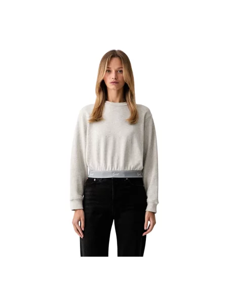 Sweter Kenzo z logo szary