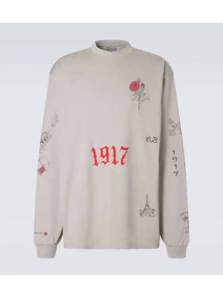 Jersey majica Balenciaga s potiskom siva