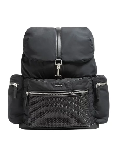 Torba Zegna skórzana czarna