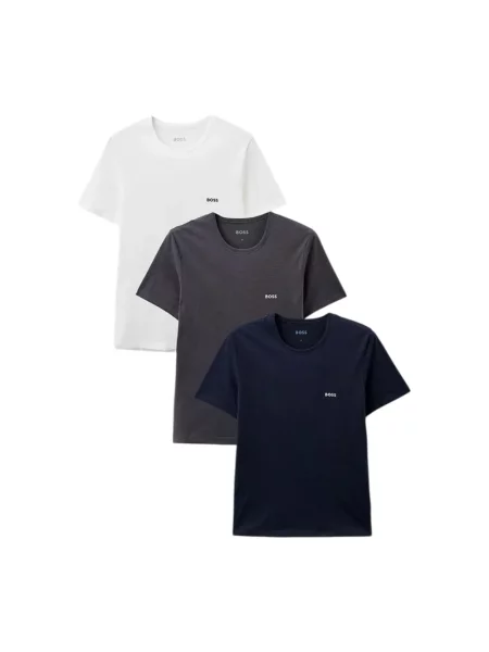 BOSS t-shirt gładki czarna