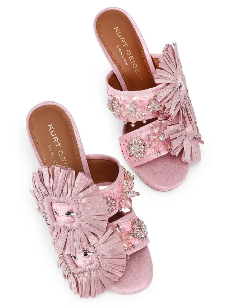 Шлепанцы Kurt Geiger London на шпильке с пряжкой