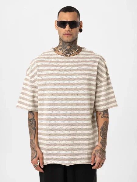 Dandalo Tricou Mark deschis / brocart bej