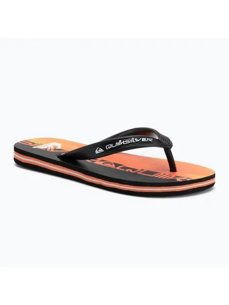 Șlapi pentru copii Quiksilver Molokai Art 25 Youth fiery coral wordblock