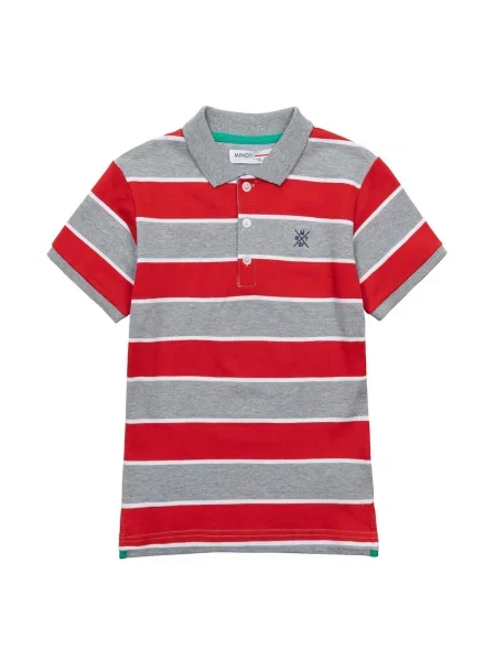 MINOTI Tricou albastru închis / gri / roșu alb