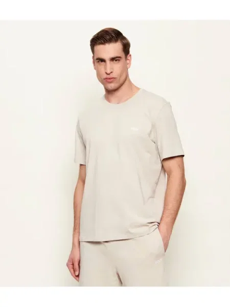 BOSS Tricou Mix&Match Bej deschis negru
