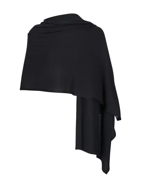 Fular Kinross Cashmere din cașmir negru