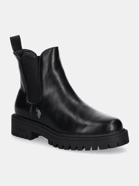 Sztyblety U.s Polo Assn. skórzane czarne