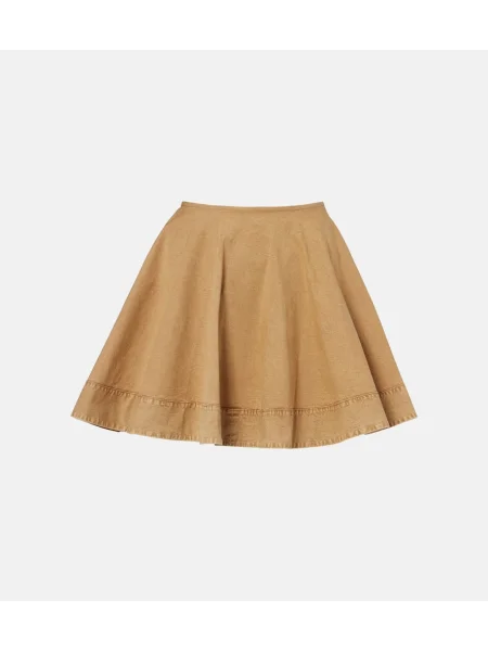 Fustă Ganni bej