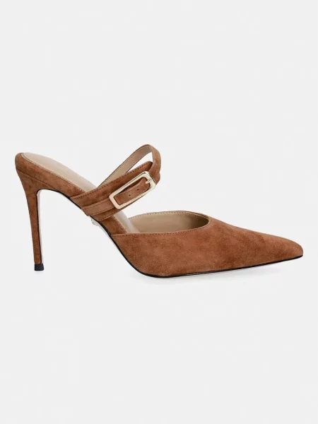 Замшевые шлепанцы Marciano By Guess на шпильке