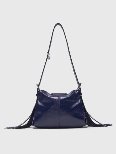 Кожаная сумка Maje синяя