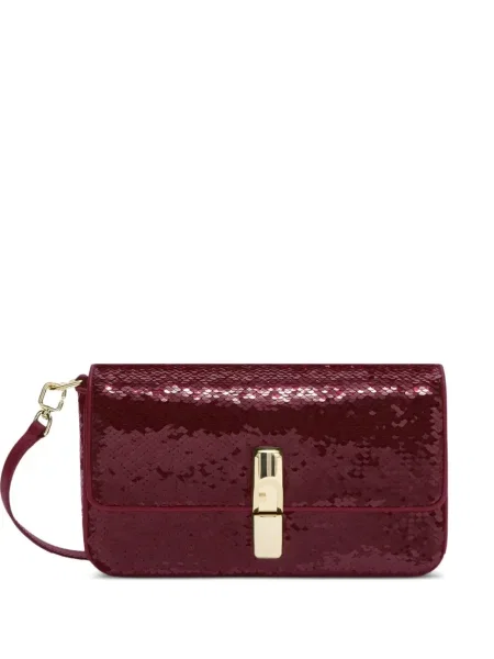 Torebka crossbody Furla z cekinami czerwona
