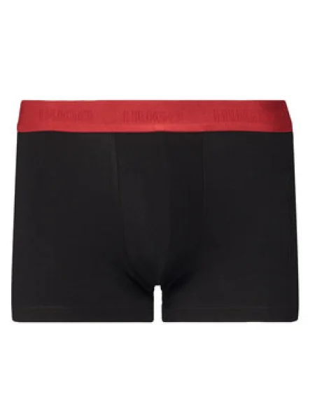 HUGO boxerky pánske s elastanom TRUNK TRIPLET PACK čierna