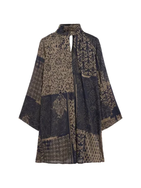 Rochie mini Momoni din jerseu albastru