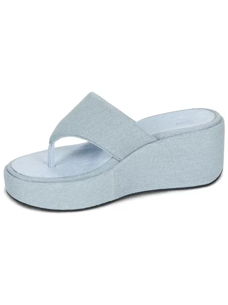 Pantofi Fitflop cu platformă albastru