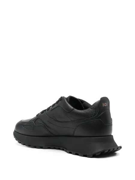 Δερμάτινα αδιάβροχος sneakers Boss μαύρο