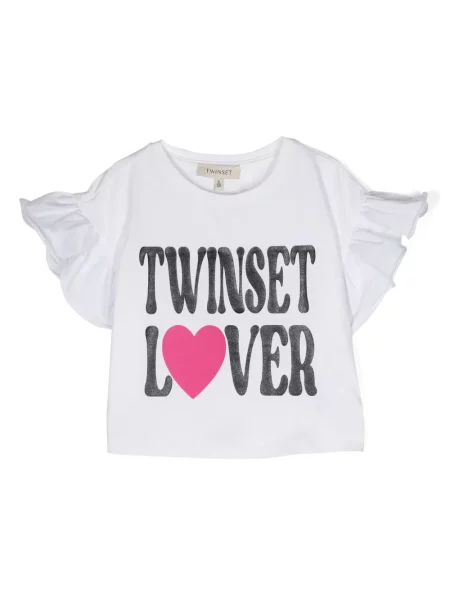 Koszulka dziecięca Twinset biała