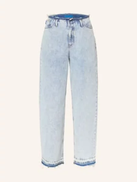 Hugo Dżinsy Z Szerokimi Nogawkami Leni blau niebieskie