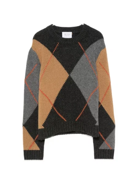 Pulover Beyou cu model argyle gri