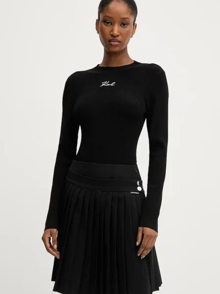 Karl Lagerfeld kamizelka lekki czarny