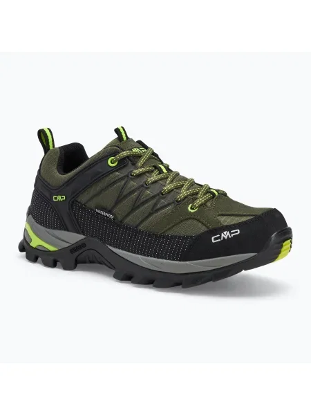 Pánske trekové topánky CMP Rigel Low Wp jungle/yellow fluo zelená