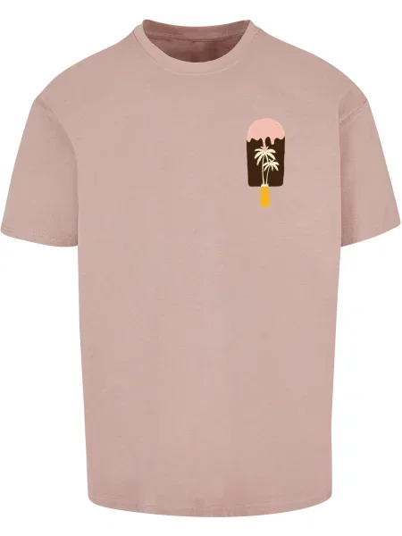 Merchcode Tricou Summer Icecream portocaliu / rosé / roz pudră negru