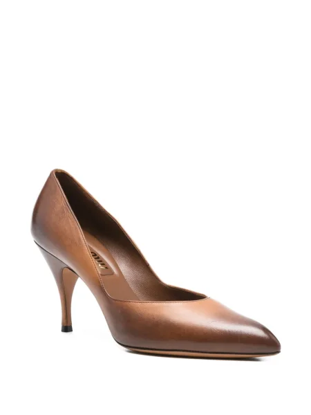 Pantofi cu toc Miu Miu maro