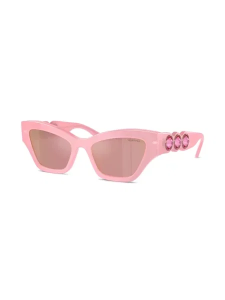 Слънчеви очила Swarovski Eyewear с кристали розово