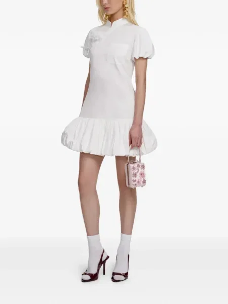 Rochie mini Self-portrait de costum alb
