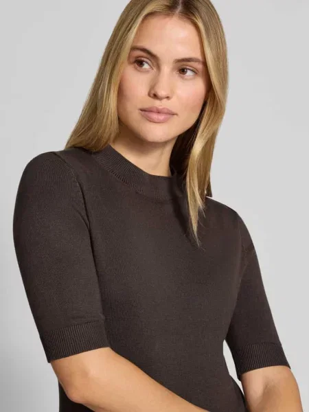 Bluzka o kroju slim fit z mieszanki w imitacji dzianiny Comma