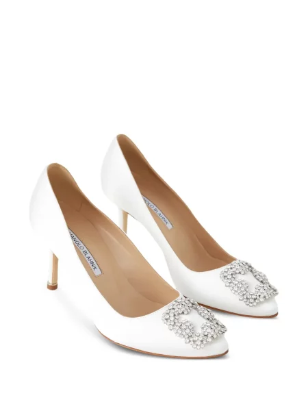 Salonke Manolo Blahnik sa kopčom bijela