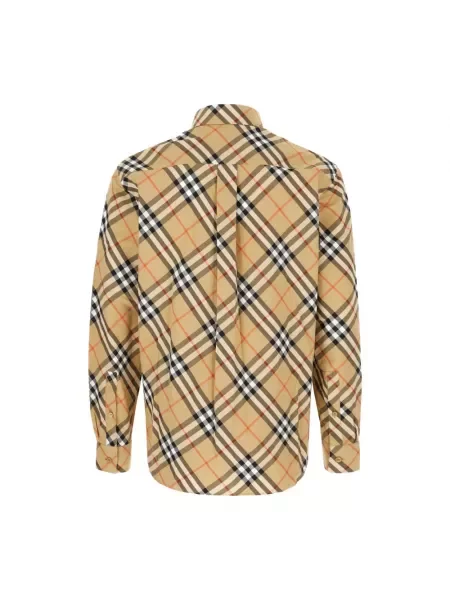 Koszula Burberry w kratę klasyczna beżowa