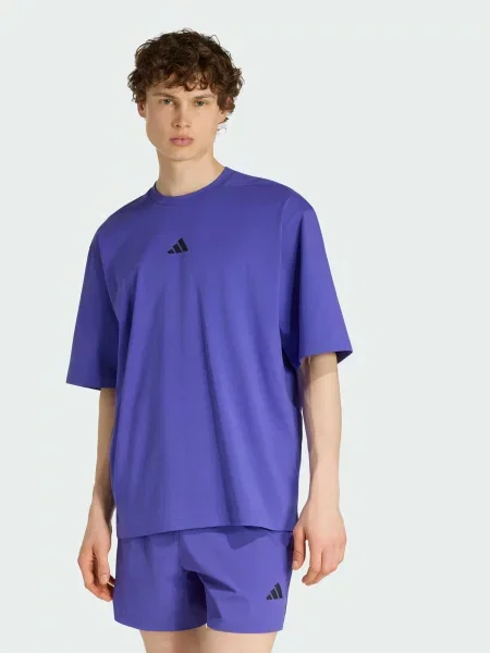 Спортивна футболка adidas комбінований верх фіолетовий