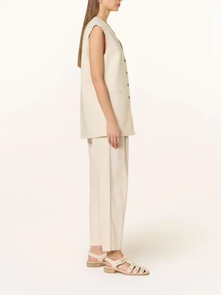 Selected Femme Chinosy beige beżowe