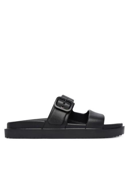 Klapki Tommy Hilfiger Light Double Strap black czarne