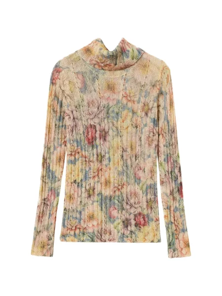 Pulover Twinset cu model floral cu imagine