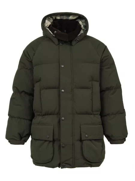 Пуховик Barbour зеленый