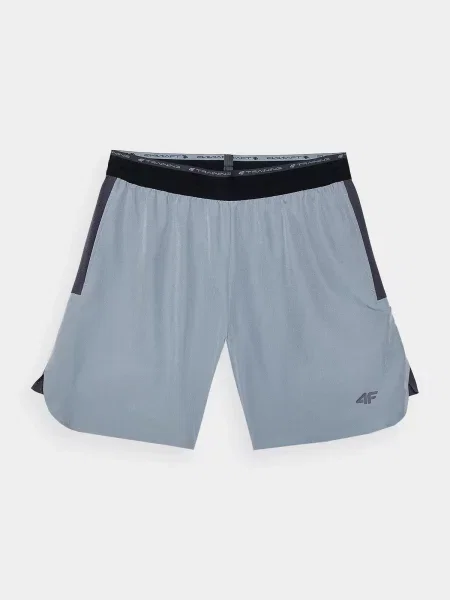4F Športne hlače svetlo / črna siva