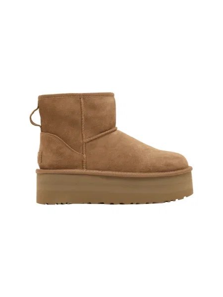 Pantofi Ugg cu platformă clasici mini alb