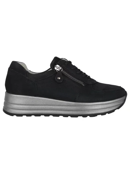 Sneakersy Waldläufer zamszowe czarne