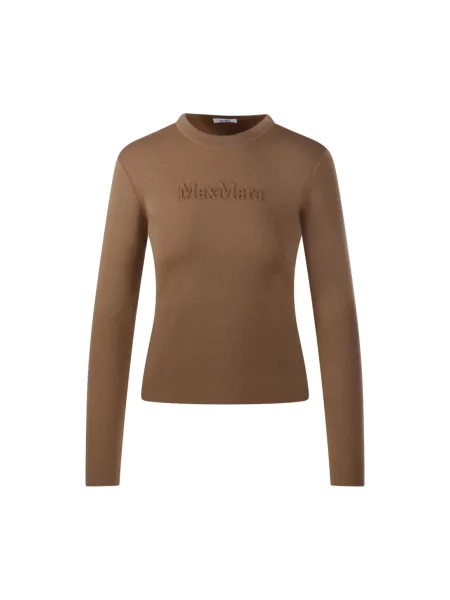 Sweter Max Mara brązowy