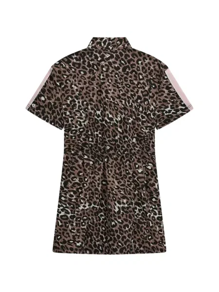 Sukienka mini dziecięca Guess brązowa